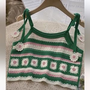 NWT Women’s Size Medium Color Block Knit Summer Sleeveless Top